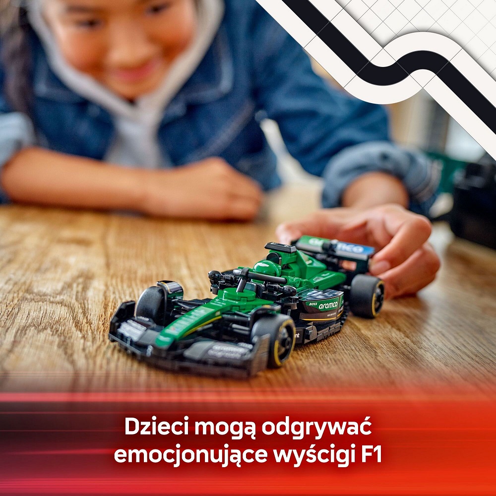 Klocki Lego Speed Champions 77245 Bolid F1 Aston Martin Aramco AMR24, zabawki Nino bochnia, pomysł na prezent dla 10 latka, lego speed Champions, klocki lego bolidy formuła