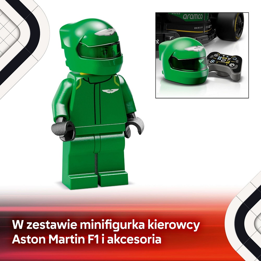 Klocki Lego Speed Champions 77245 Bolid F1 Aston Martin Aramco AMR24, zabawki Nino bochnia, pomysł na prezent dla 10 latka, lego speed Champions, klocki lego bolidy formuła