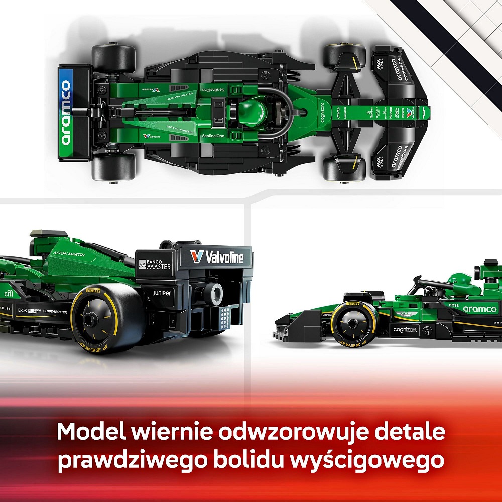 Klocki Lego Speed Champions 77245 Bolid F1 Aston Martin Aramco AMR24, zabawki Nino bochnia, pomysł na prezent dla 10 latka, lego speed Champions, klocki lego bolidy formuła