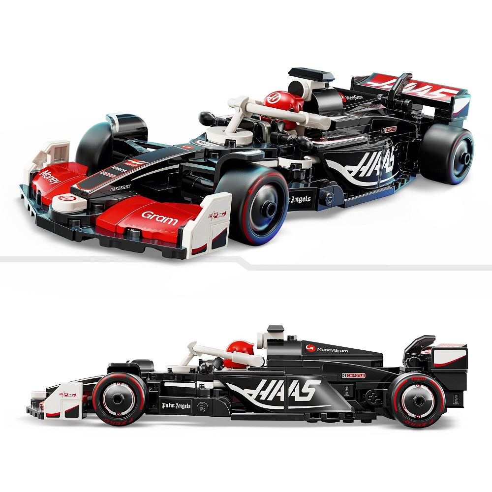 Klocki Lego Speed Champions 77250 Bolid F1 MoneyGram Haas Team VF 24, zabawki Nino Bochnia, pomysł na prezent dla 10 latka, lego bolidy, lego formuła