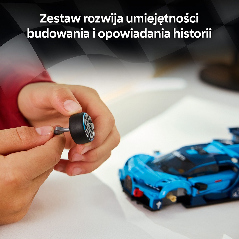Klocki Lego Speed Champions 77253 Hipersamochód sportowy Bugatti Vision GT, zabawki Nino Bochnia, pomysł na prezent dla 9 latka, klocki lego samochody, lego speed champions 77253