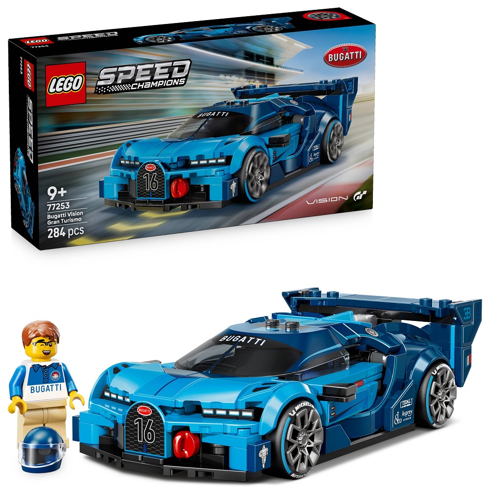 Klocki Lego Speed Champions 77253 Hipersamochód sportowy Bugatti Vision GT, zabawki Nino Bochnia, pomysł na prezent dla 9 latka, klocki lego samochody, lego speed champions 77253