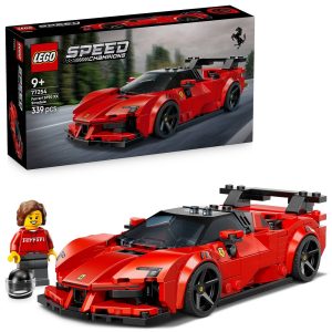 Klocki Lego Speed Champions 77254 Samochód sportowy Ferrari SF90 XX Stradale, zabawki Nino Bochnia, pomysł na prezent dla 9 latka, klocki lego speed champions 77254, lego ferrari