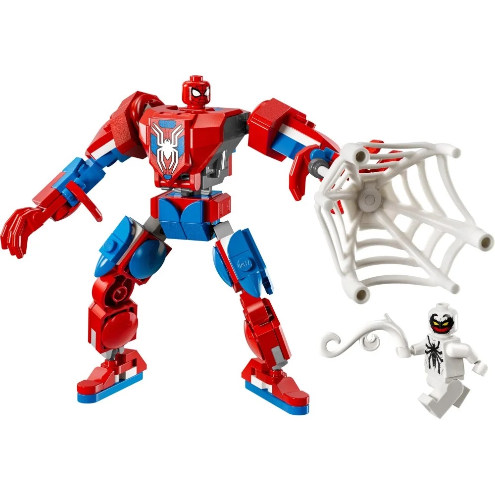 Klocki Lego Spiderman 76308 Mech Spider-mana kontra Anti Venom, zabawki Nino Bochnia, pomysł na prezent dla 6 latka, lego spiderman