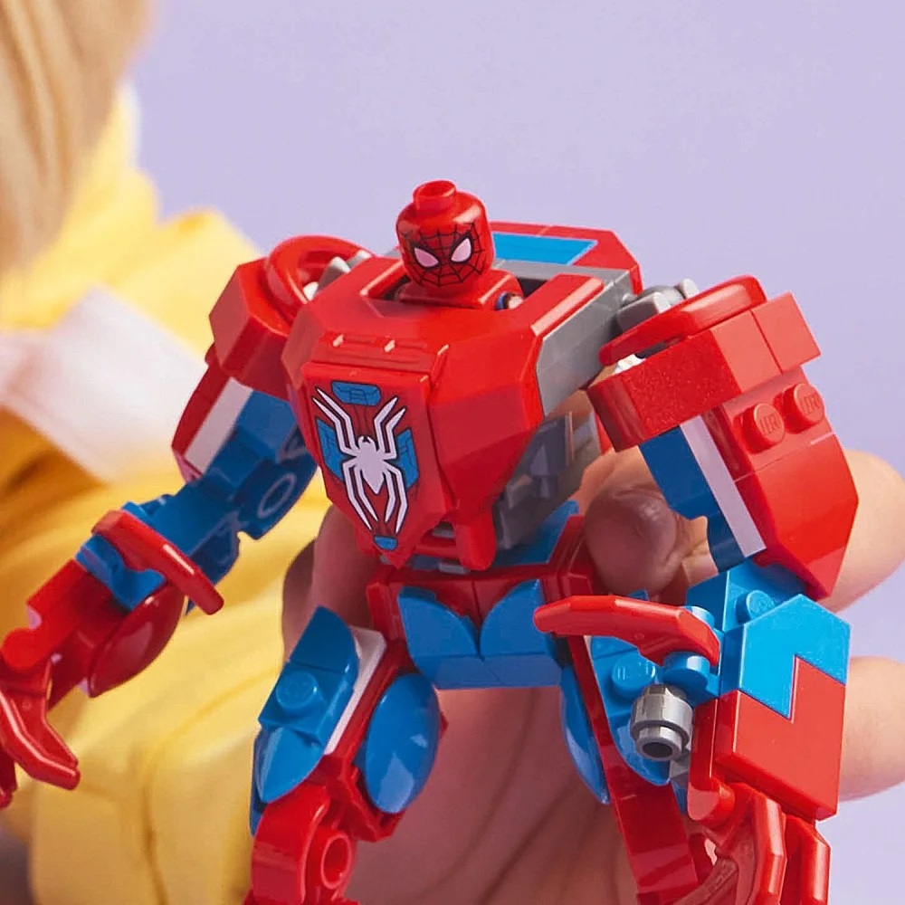 Klocki Lego Spiderman 76308 Mech Spider-mana kontra Anti Venom, zabawki Nino Bochnia, pomysł na prezent dla 6 latka, lego spiderman