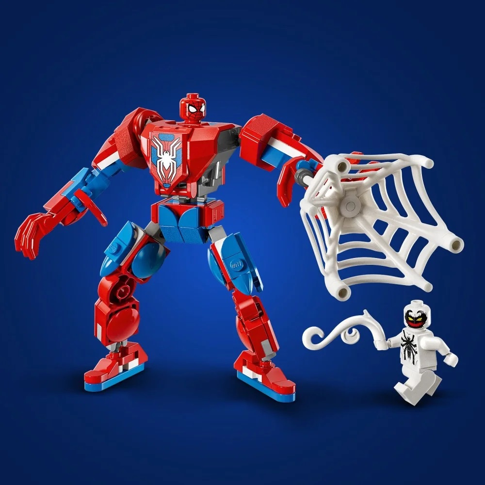 Klocki Lego Spiderman 76308 Mech Spider-mana kontra Anti Venom, zabawki Nino Bochnia, pomysł na prezent dla 6 latka, lego spiderman