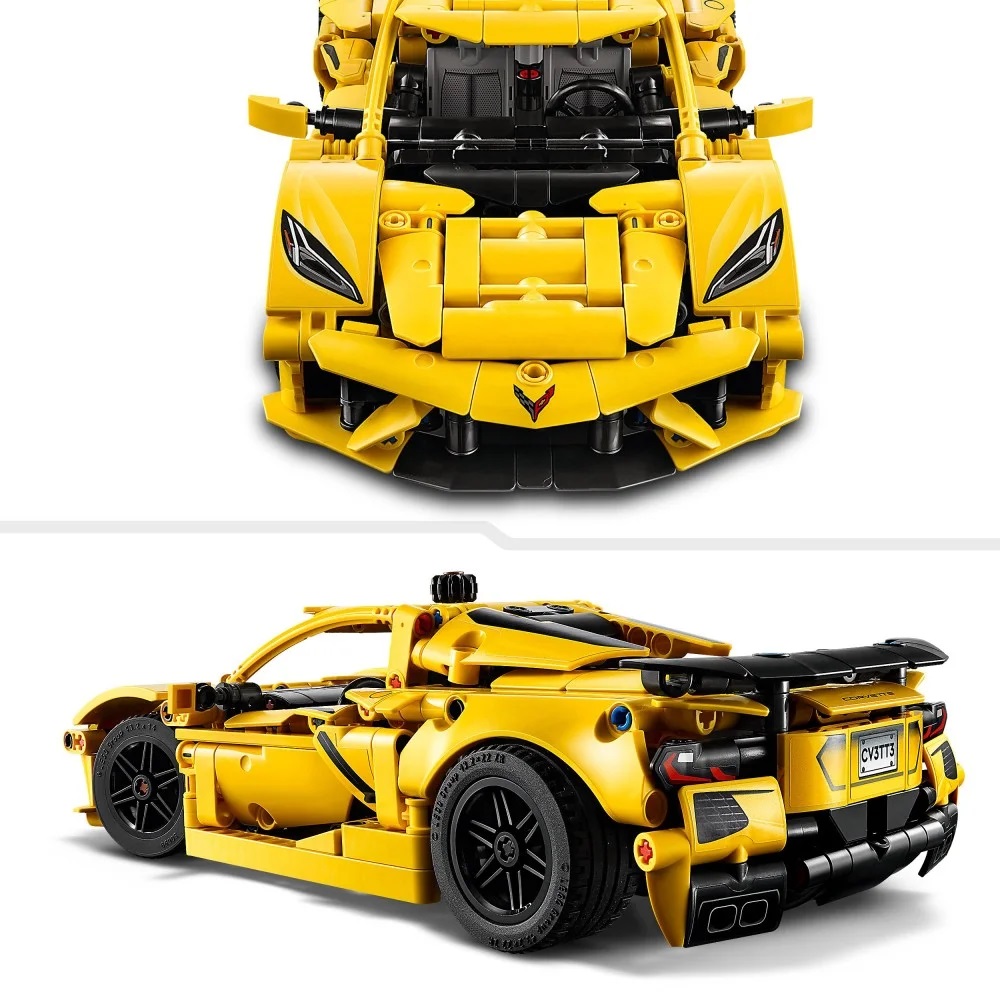 Klocki Lego Technic 42205 Chevrolet Corvette Stingray, zabawki Nino Bochnia, pomysł na prezent dla 9 latka, lego technic 42205, lego samochody