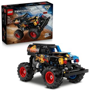 Klocki Lego Technic 42219 Monster Jam Grave Digger Ogień i lód, zabawki Nino Bochnia, pomysł na prezent dla 7 latk, lego minster Truck, monster jam grave digger, lego 42219, samochód z lego z napędem