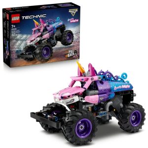 Klocki Lego Technic 42220 Monster Jam Sparkle Smash z napędem typu pull back, zabawki nino Bochnia, pomysł na prezent dla 8 latki, lego technic samochody