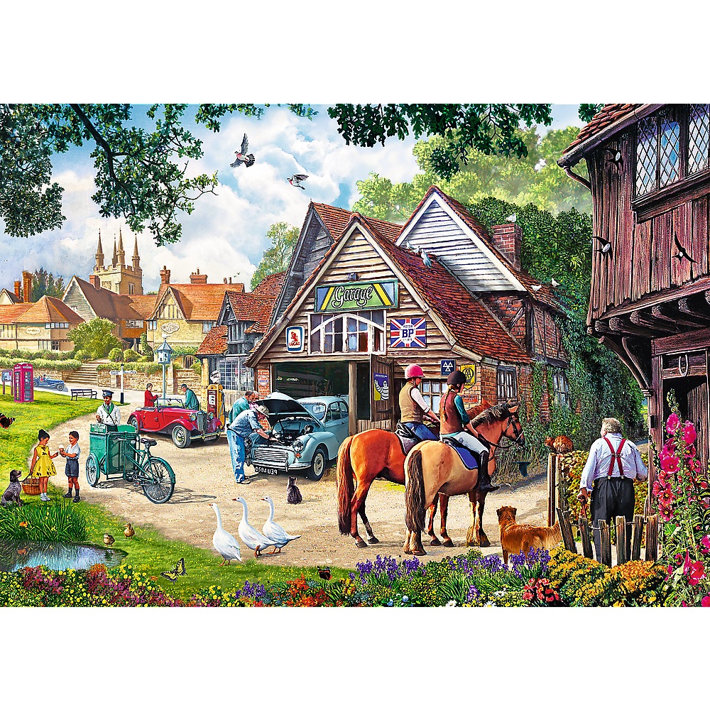 Trefl Puzzle 2x500 el Sielankowe życie 37494, zabawki Nino Bochnia, pomysł na prezent dla 9 latki, puzzle 500 el widokowe