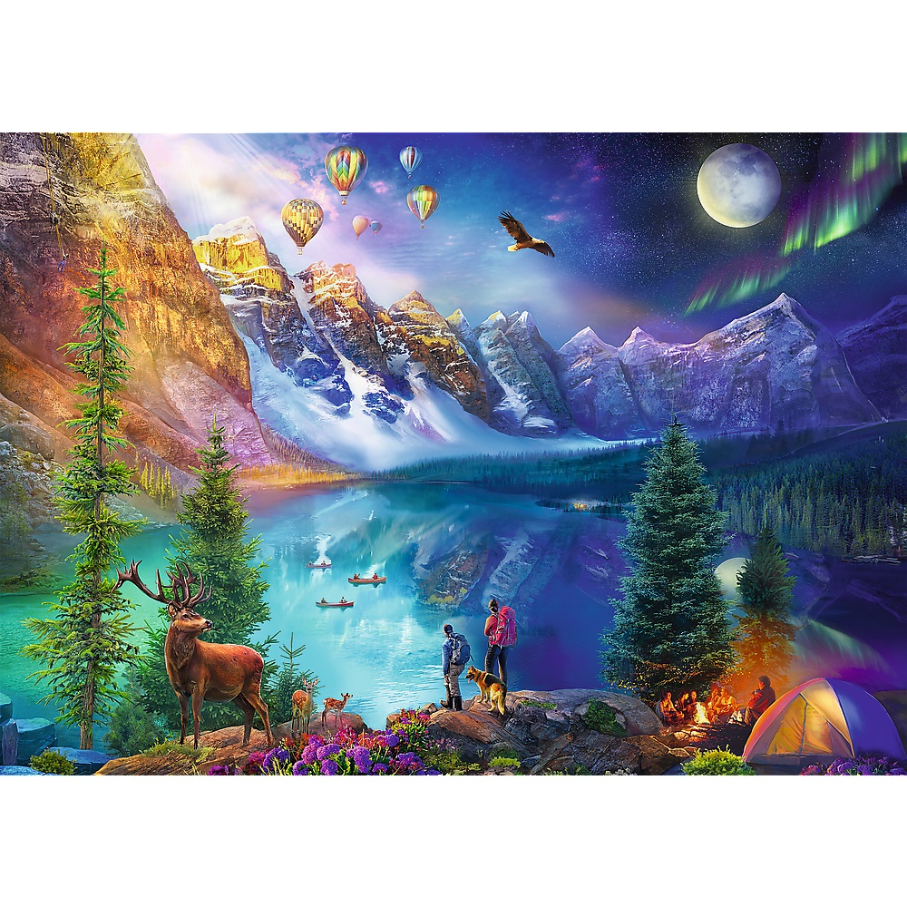 Trefl Puzzle 2x500 el Wycieczka po Ameryce 37500, zabawki Nino Bochnia, pomysł na prezent dla 9 latki, puzzle 500 el widokowe