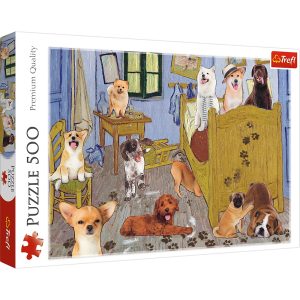 Trefl puzzle 500 el Pokój Van Gogha Psia Rewolucja 37539, zabawki Nino Bochnia, puzzle dla 9 latka