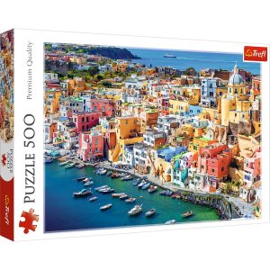 Trefl puzzle 500 el Procida Kampania Włochy 37477, puzzle z widokiem na Włochy, zabawki Nino Bochnia, zabawki Bochnia