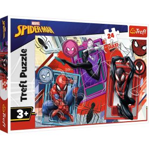 Trefl puzzle maxi 24 el Spiderman Pajęcze zmysły 14366, zabawki nino Bochnia, pomysł na prezent dla 3 latka, puzzle maxi elementy dla maluszka