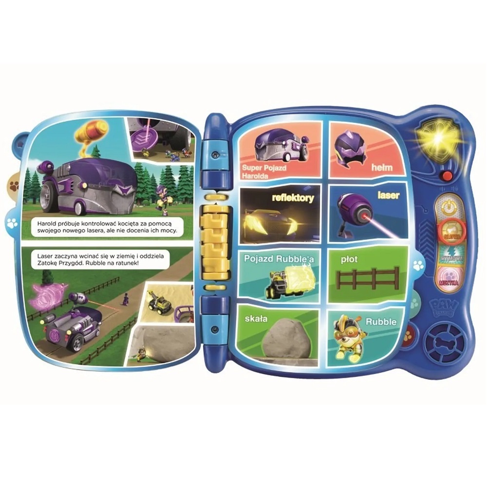 Vtech Interaktywna Książeczka Psi Patrol Przygoda Kosmopiesków 61589, zabawki Nino Bochnia, pomysł na prezent dla 3 latka, edukacyjna książeczka z dźwiękami z Psiego Patrolu