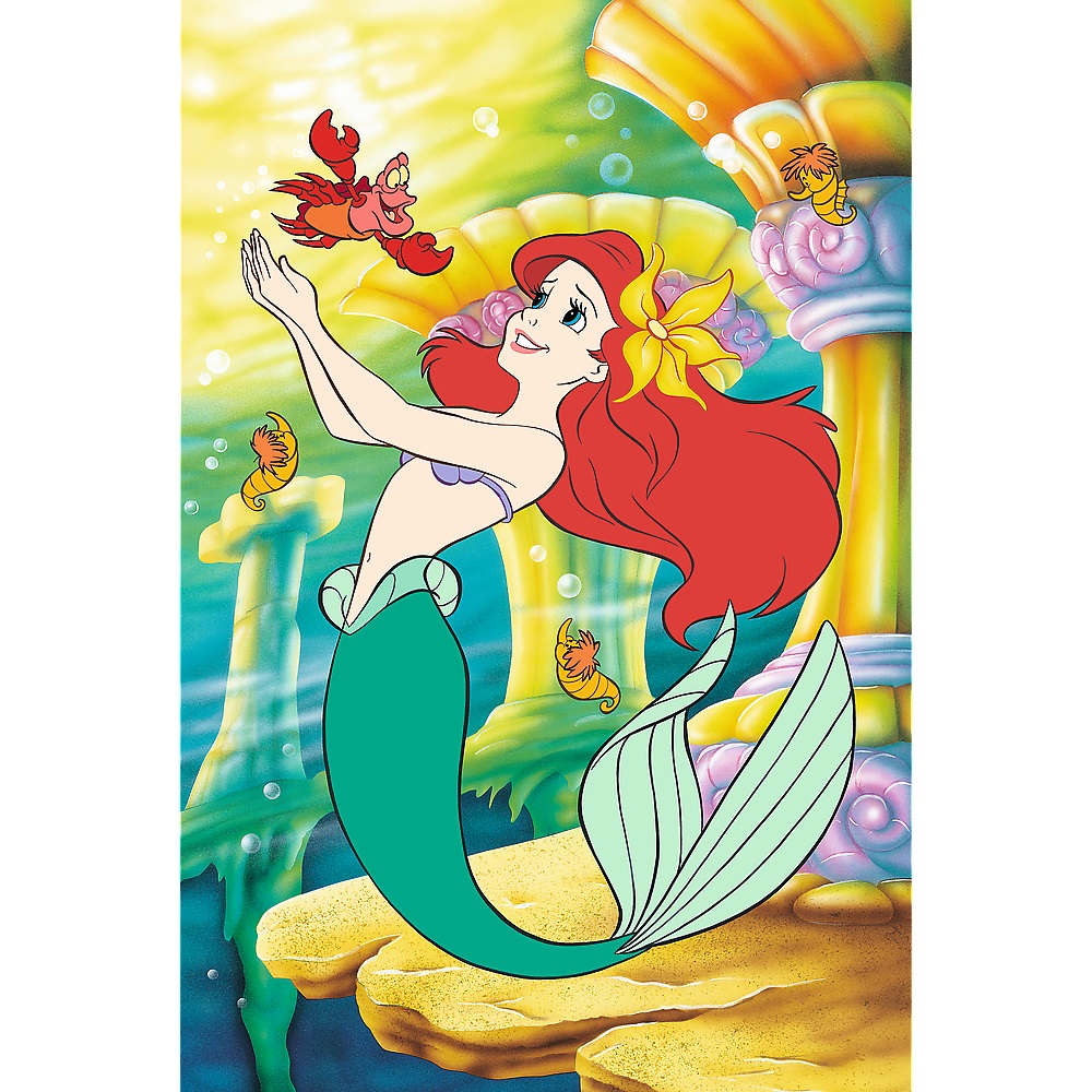 trefl puzzle 160 el Disney Princess Mała Syrenka 40056, zabawki nino bochnia, Puzzle Syrenka Arielka 160 el.