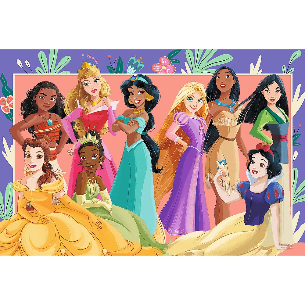 trefl puzzle 160 el Disney Princess Prawdziwe księżniczki 15427, zabawki Nino Bochnia, pomysł na prezent dla 6 latki, puzzle z księżniczkami