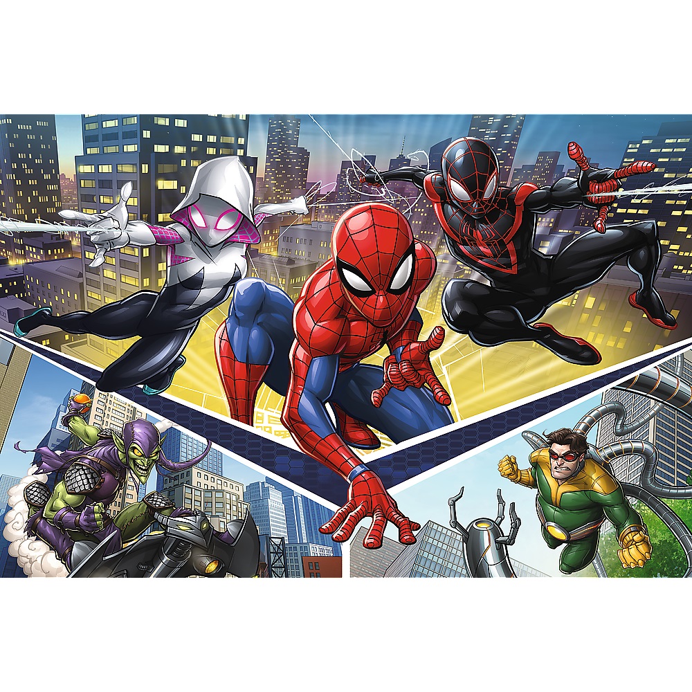 trefl puzzle 160 el Spiderman siła Spidermana 15422, zabawki Nino Bochnia, co kupić 6 latkowi na urodziny