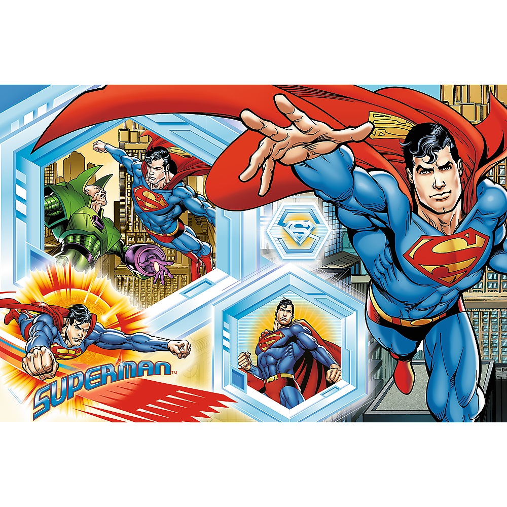 trefl puzzle 300 el Superman Niezniszczalny Superman 23032, zabawki Nino Bochnia, pomysł na prezent dla 8 latka, puzzle ze Spidermanem
