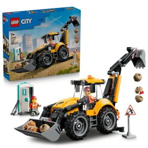 Klocki Lego City 60480 Żółta koparko-ładowarka, zabawki Nino Bochnia, pomysł na prezent dla 4 latka, lego city, lego 60480