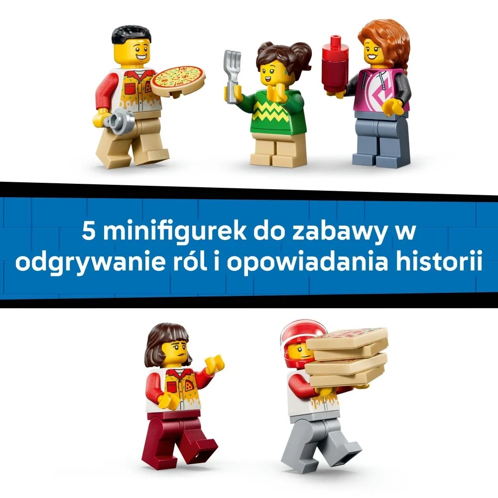 Klocki Lego City 60496 Dostawa pizzy z pojazdami, zabawki Nino Bochnia, pomysł na prezent dla 6 latka, lego city