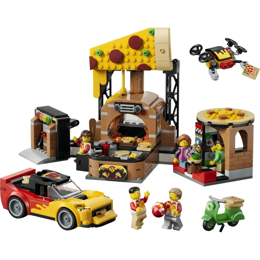 Klocki Lego City 60496 Dostawa pizzy z pojazdami, zabawki Nino Bochnia, pomysł na prezent dla 6 latka, lego city