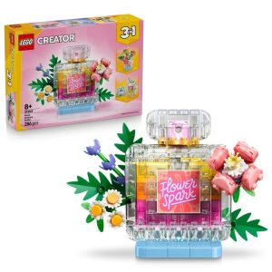 Klocki Lego Creator 31383 Flakon perfum z kwiatową ozdobą, zabawki Nino Bochnia, pomysł na prezent dla 7 latki, lego 3w1
