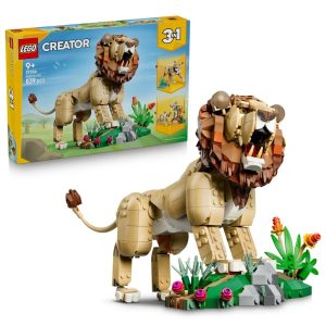 Klocki Lego Creator 31386 Dzikie zwierzęta Dumny lew, zabawki Nino Bochnia, pomysł na prezent dla 8 latka, klocki lego creator 3w1, lego rodzina lwów