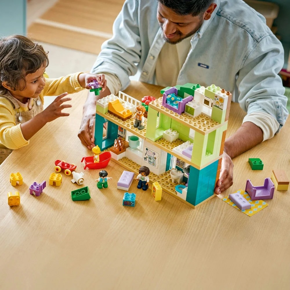 Klocki Lego Duplo 10470 Nowoczesny dom rodzinny 3w1 z figurkami, zabawki Nino Bochnia, pomysł na prezent dla 2 latka, lego duplo klocki dla małych dzieci