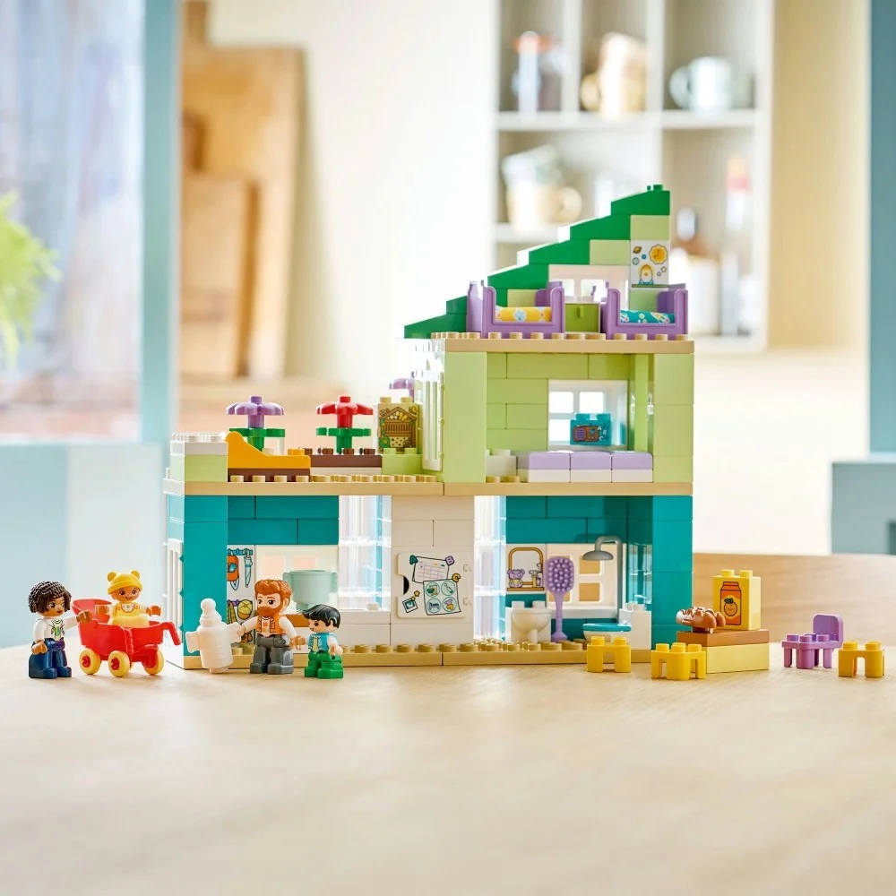 Klocki Lego Duplo 10470 Nowoczesny dom rodzinny 3w1 z figurkami, zabawki Nino Bochnia, pomysł na prezent dla 2 latka, lego duplo klocki dla małych dzieci
