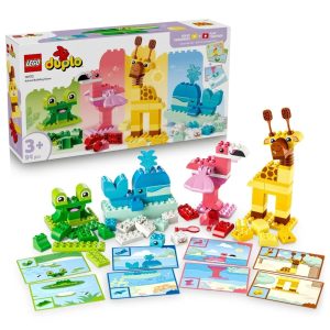 Klocki Lego Duplo 10472 Gra w budowanie zwierzątek, zabawki Nino Bochnia, pomysł na prezent dla 3 latka, lego duplo zwierzątka, zabawa w budowanie dla maluszków