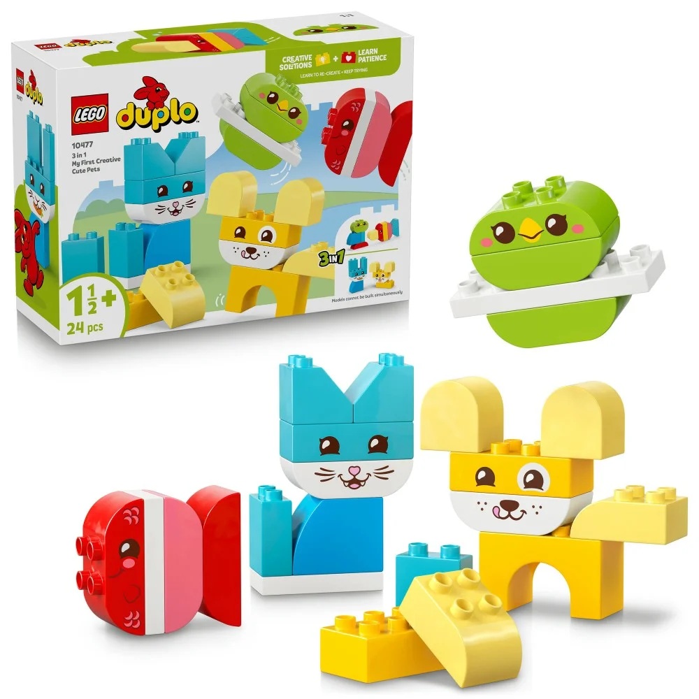 Klocki Lego Duplo 10477 Kreatywne zwierzaki 3w1, zabawki Nino Bochnia, pomysł na prezent dla 2 latka, klocki lego duplo, lego klocki dla maluszka