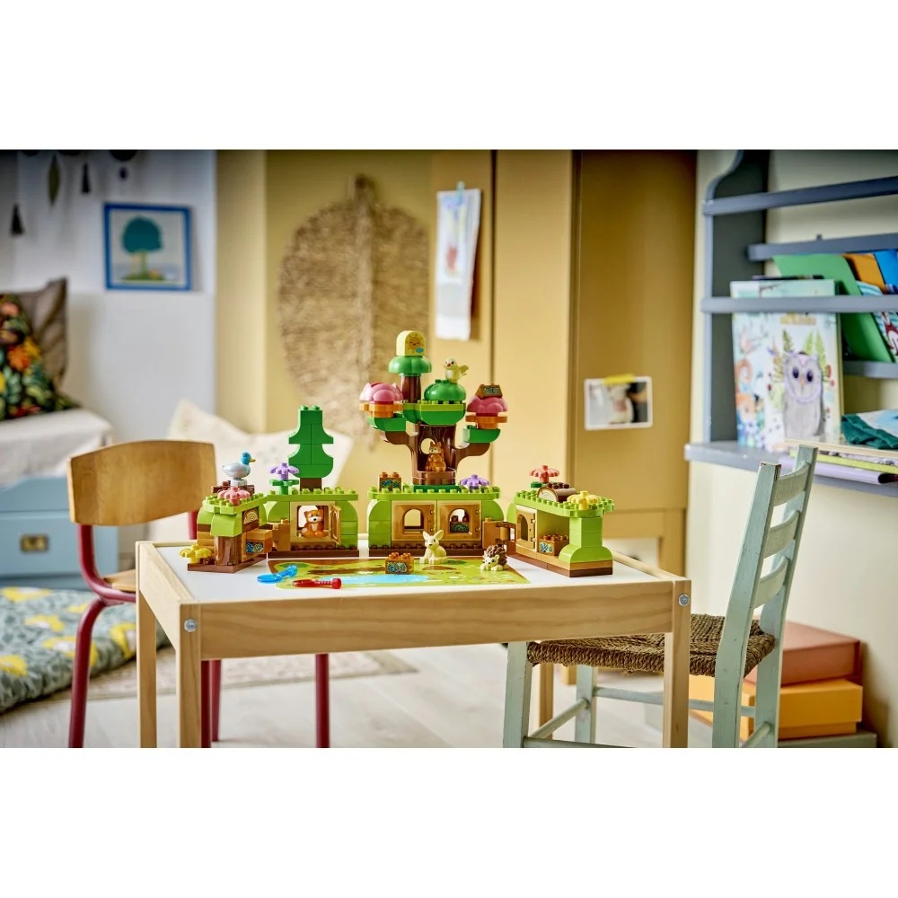 Klocki Lego Duplo 10480 Las odkrywców z dzikimi zwierzętami, zabawki Nino Bochnia, pomysł na prezent dla 3 latka, lego duplo zwierzątka