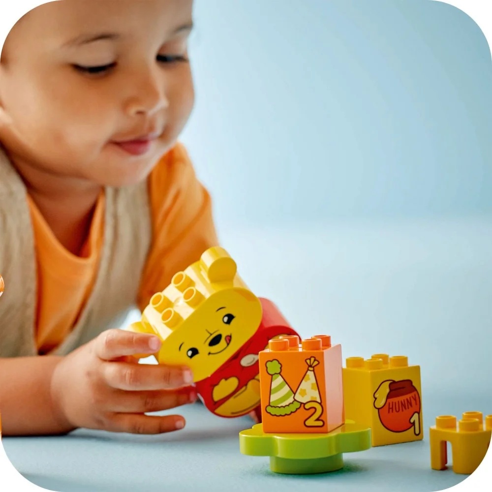 Klocki Lego Duplo Disney 10457 Przyjęcie urodzinowe Kubusia Puchatka, zabawki Nino Bochnia, pomysł na prezent dla 2 latka, lego Duplo dla maluszka