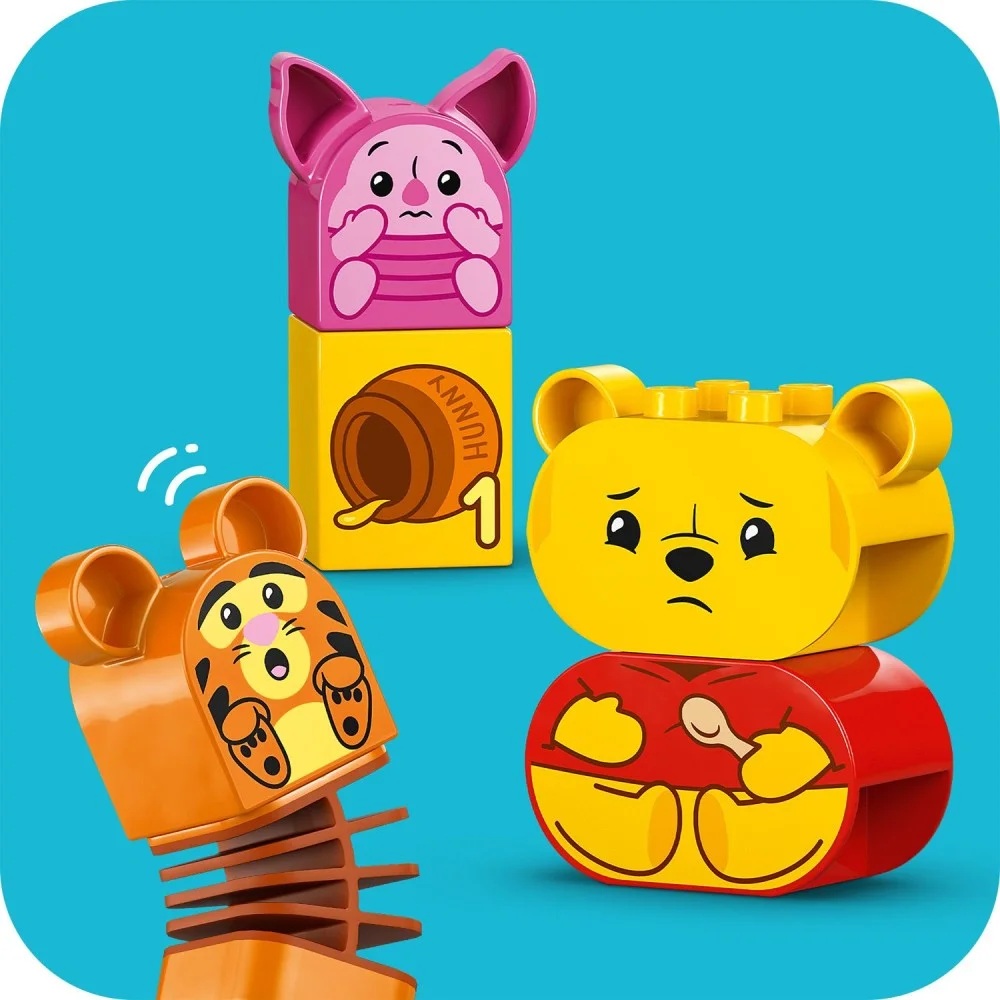 Klocki Lego Duplo Disney 10457 Przyjęcie urodzinowe Kubusia Puchatka, zabawki Nino Bochnia, pomysł na prezent dla 2 latka, lego Duplo dla maluszka