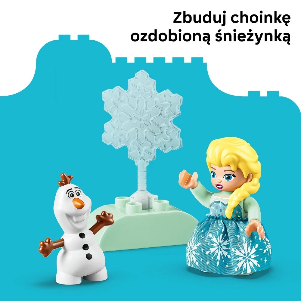 Klocki Lego Duplo Kraina Lodu 10462 Kreatywne pudełko z Elzą i Olafem, zabawki Nino Bochnia, pomysł na prezent dla 2 latki, lego duplo kraina lodu