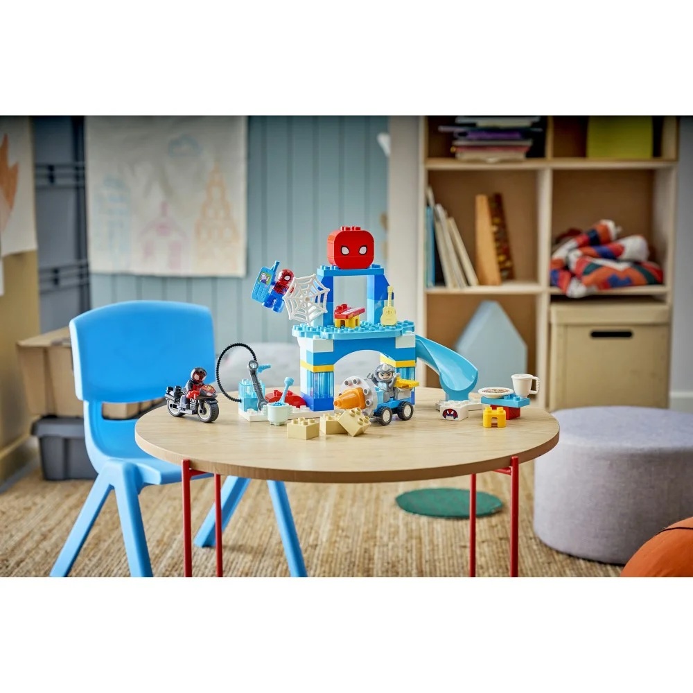 Klocki Lego Duplo Spiderman 10464 Kryjówka pajęczej drużyny, zabawki Nino Bochnia, pomysł na prezent dla 2 latka, lego duplo Spiderman