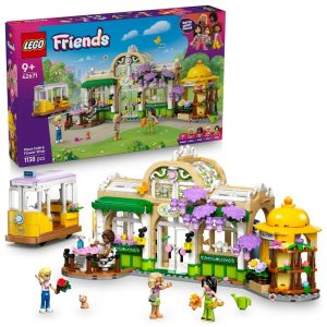 Klocki Lego Friends 42671 Zielona kawiarnia i kwiaciarnia, zabawki Nino Bochnia, pomysł na prezent dla 9 latki, klocki lego Friends, lego 42671