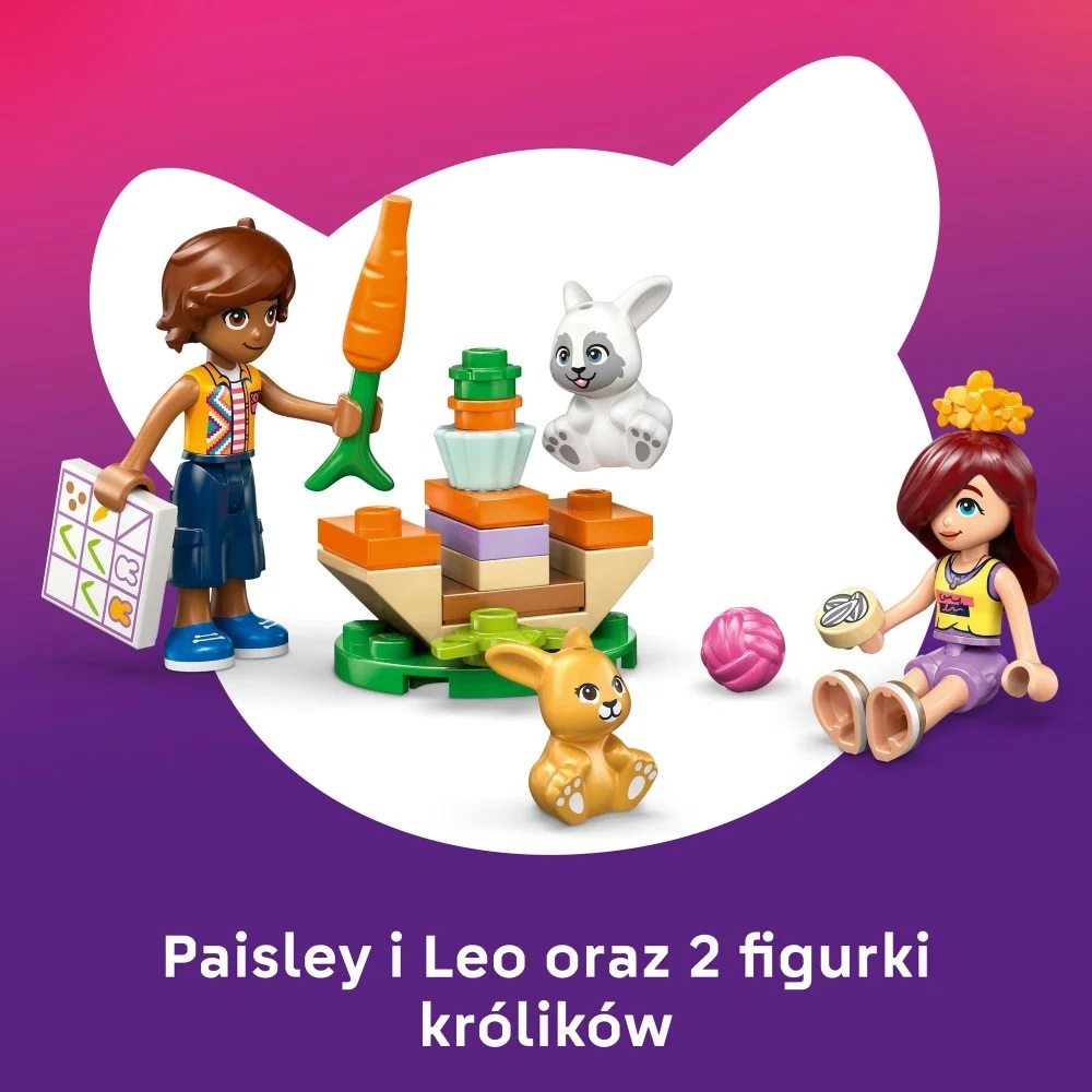 Klocki Lego Friends 42679 Hotel dla królików w mieście Heartlake, zabawki Nino Bochnia, pomysł na prezent dla 7 latki, lego Friends,