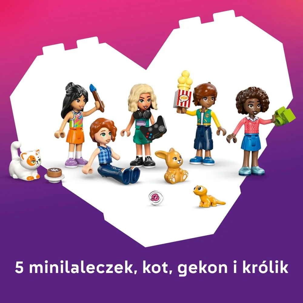 Klocki Lego Friends 42689 Domek klubu przyjaciół z Heartlake, zabawki nino Bochnia, pomysł na prezent dla 8 latki, lego friends