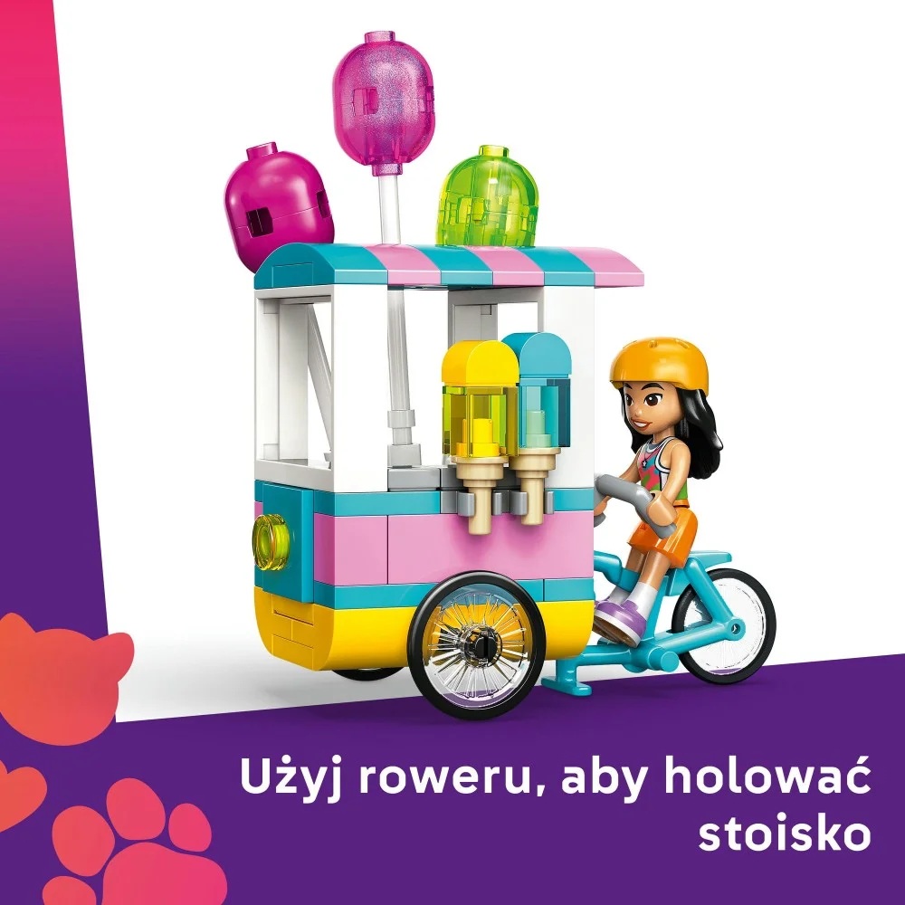 Klocki Lego Friends 42692 Stoisko z lodami i balonami, zabawki Nino Bochnia, ANRE Bochnia, pomysł na prezent dla 6 latki, lego Friends, klocki lego dla dziewczynki