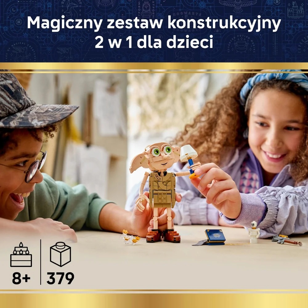 Klocki Lego Harry Potter 76469 Wolny skrzat Zgredek, zabawki Nino Bochnia, pomysł na prezent dla 9 latka, lego Zgredek