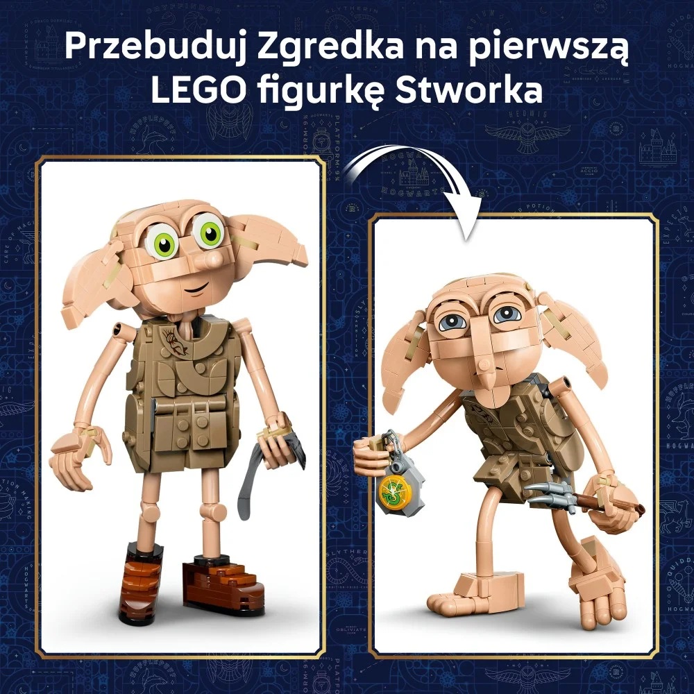 Klocki Lego Harry Potter 76469 Wolny skrzat Zgredek, zabawki Nino Bochnia, pomysł na prezent dla 9 latka, lego Zgredek