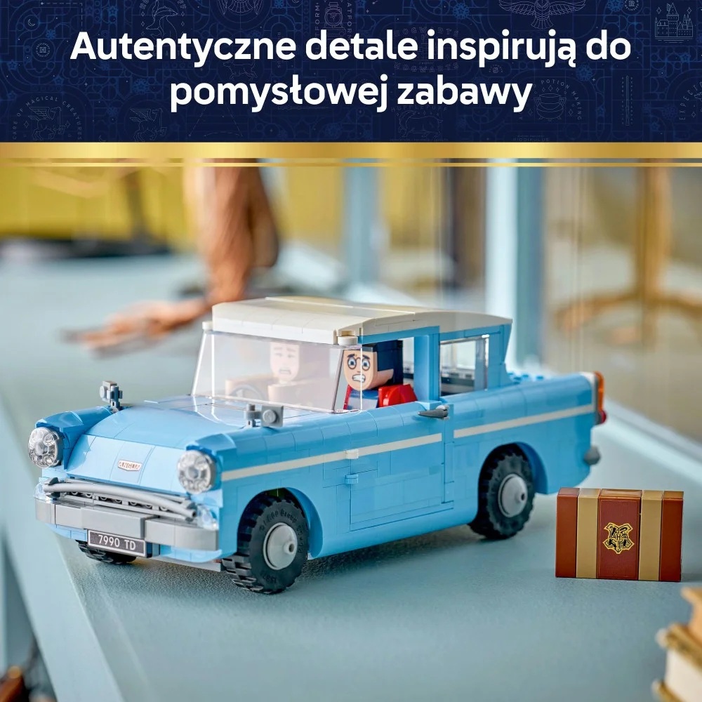 Klocki Lego Harry Potter 76470 Zaczarowany latający ford Anglia, zabawki Nino Bochnia, pomysł na prezent dla 14 latka, lego Harry potter, lego Ford Anglia
