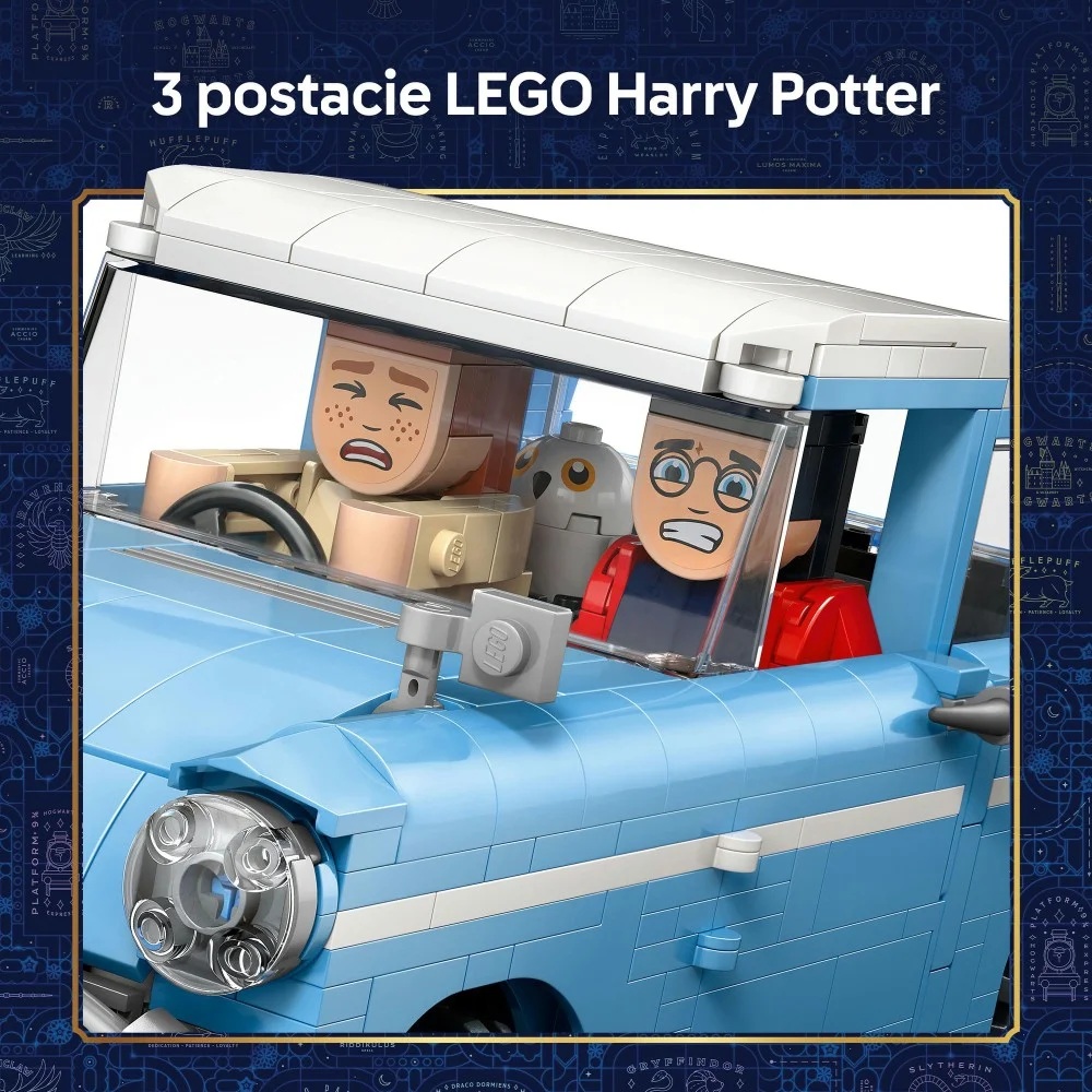 Klocki Lego Harry Potter 76470 Zaczarowany latający ford Anglia, zabawki Nino Bochnia, pomysł na prezent dla 14 latka, lego Harry potter, lego Ford Anglia