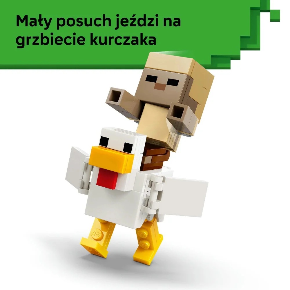 Klocki Lego Minecraft 21592 Atak kurzego jeźdźca na pustyni, zabawki Nino Bochnia, pomysł na prezent dla 9 latka, klocki lego minecraft, lego 21592