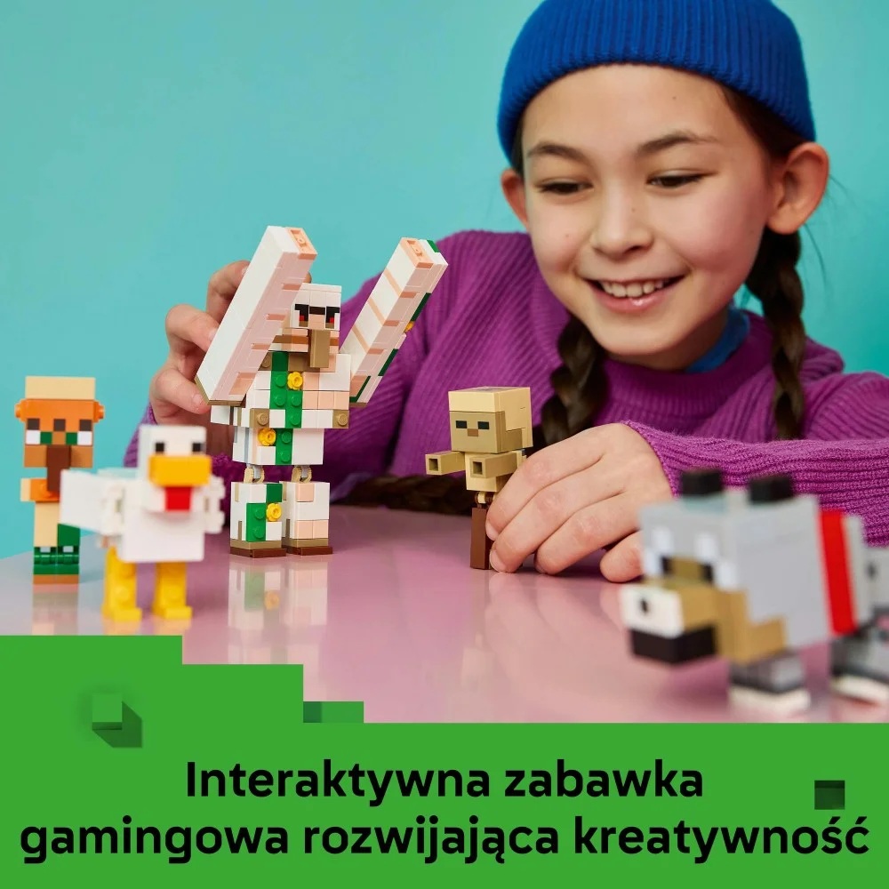 Klocki Lego Minecraft 21592 Atak kurzego jeźdźca na pustyni, zabawki Nino Bochnia, pomysł na prezent dla 9 latka, klocki lego minecraft, lego 21592
