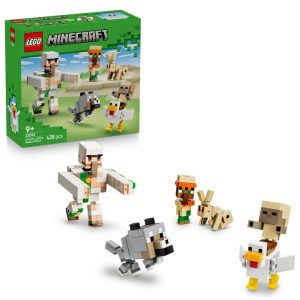 Klocki Lego Minecraft 21592 Atak kurzego jeźdźca na pustyni, zabawki Nino Bochnia, pomysł na prezent dla 9 latka, klocki lego minecraft, lego 21592