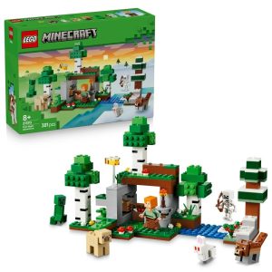 Klocki Lego Minecraft 21593 Przetrwanie pierwszej nocy, zabawki Nino Bochnia, pomysł na prezent dla 8 latka, klocki lego Minecraft, lego 21593