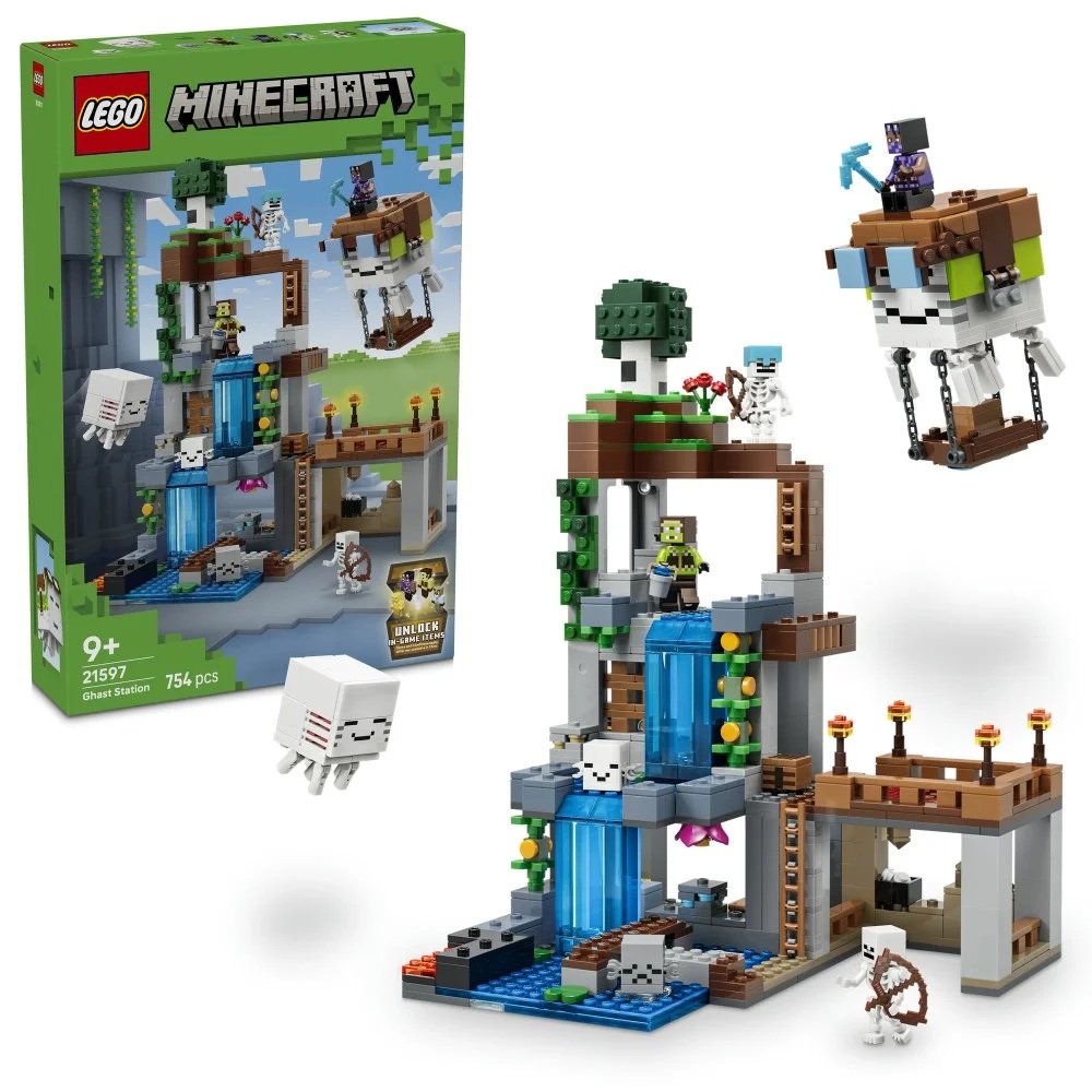 Klocki Lego Minecraft 21597 Stacja Ghasta, zabawki Nino Bochnia, pomysł na prezent dla 9 latka, klocki lego minecraft, lego 21597
